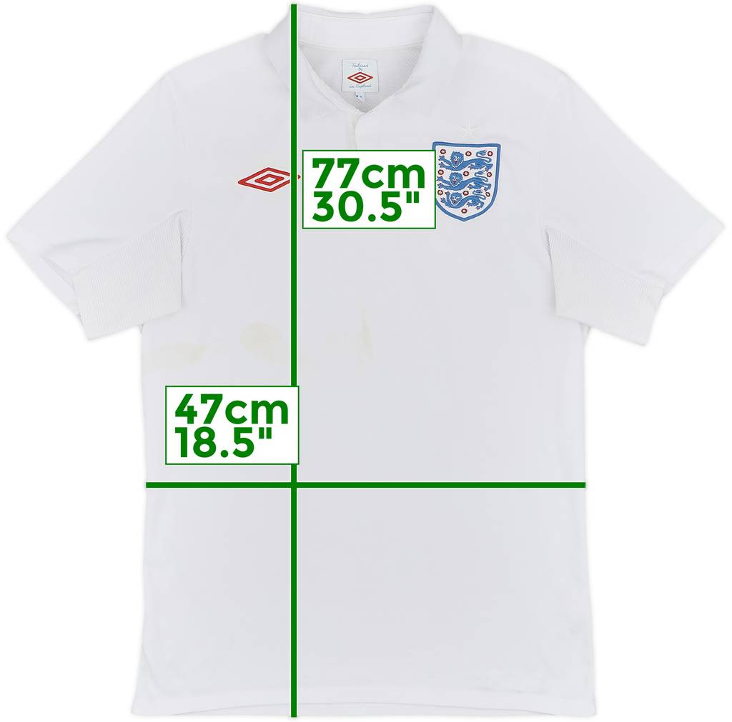 2009-10 England Home Shirt - 5/10 - (S)