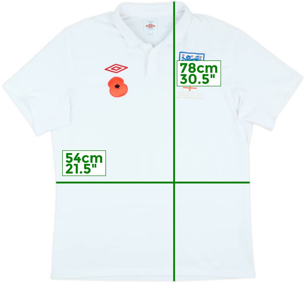 2009-10 England Home Shirt - 5/10 - (L)