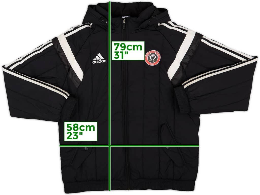 2014-15 Sheffield United adidas Padded Bench Coat - 8/10 - (L)