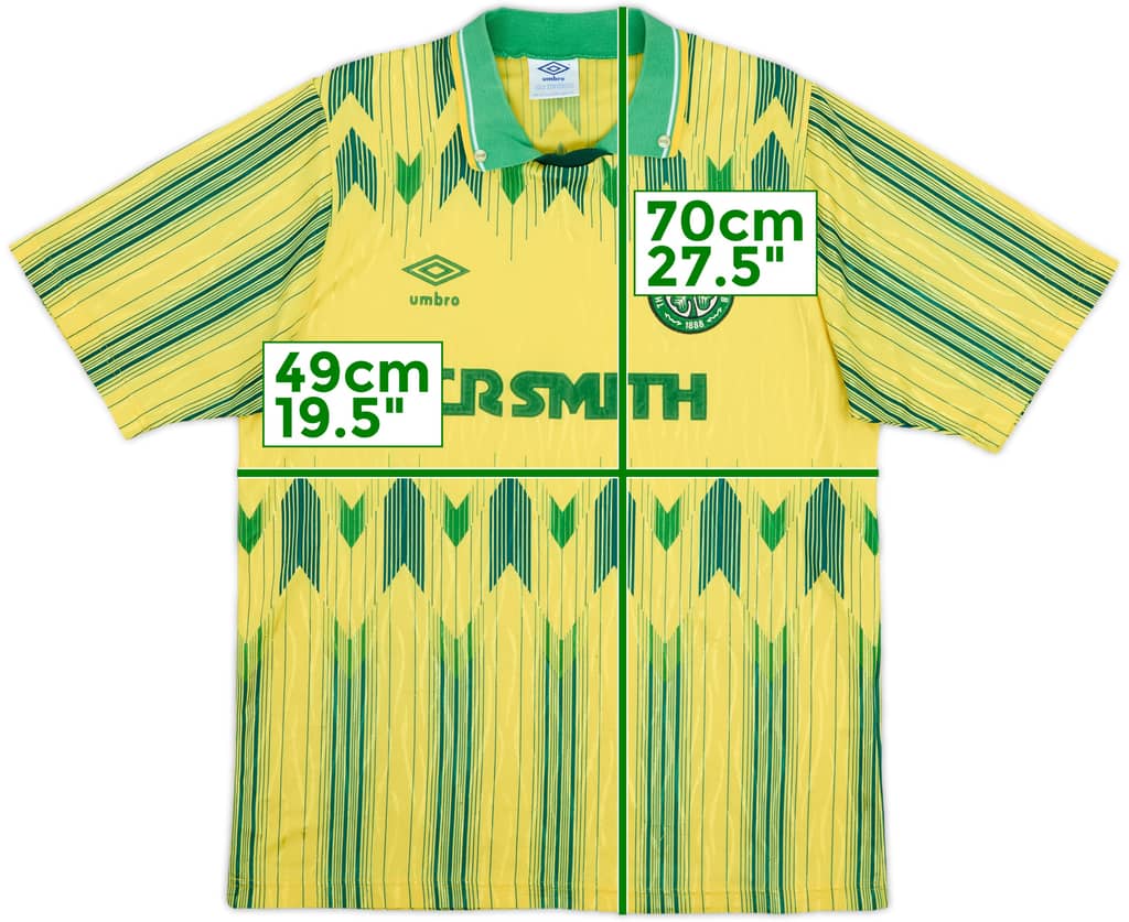 1989-91 Celtic Away Shirt - 9/10 - (S)