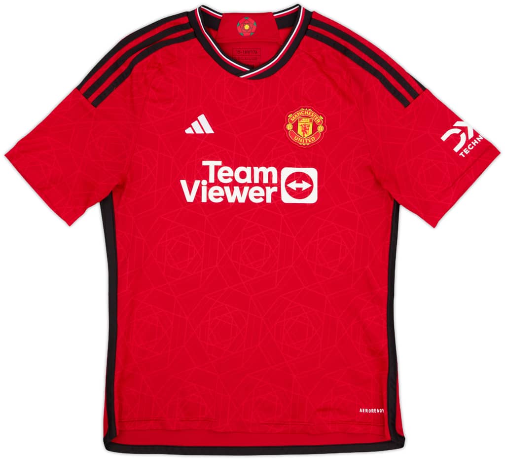 2023-24 Manchester United Home Shirt - 7/10 - (XL.Boys)
