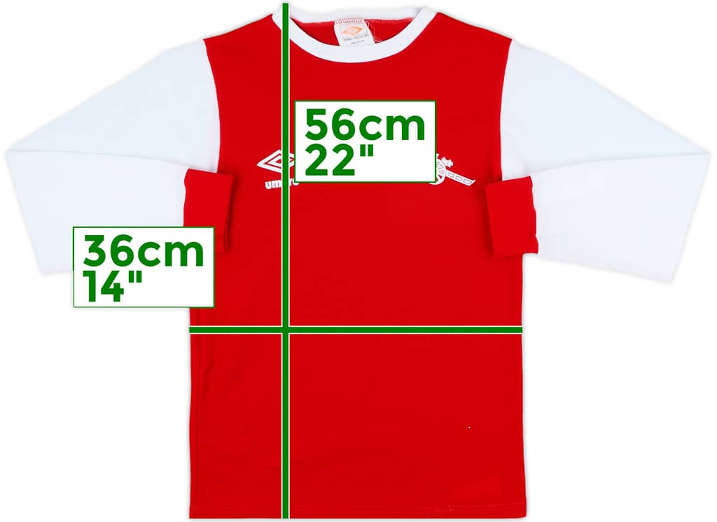 1978-81 Arsenal Home L/S Shirt - 9/10 - (M.Boys)