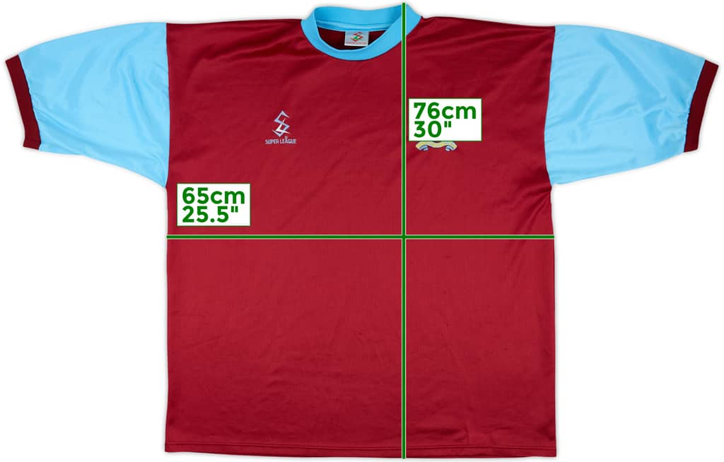 2000-01 Burnley Home Shirt - 9/10 - (XL)