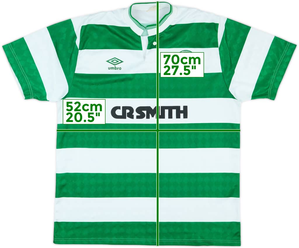 1987-89 Celtic Centenary Home Shirt - 8/10 - (S)