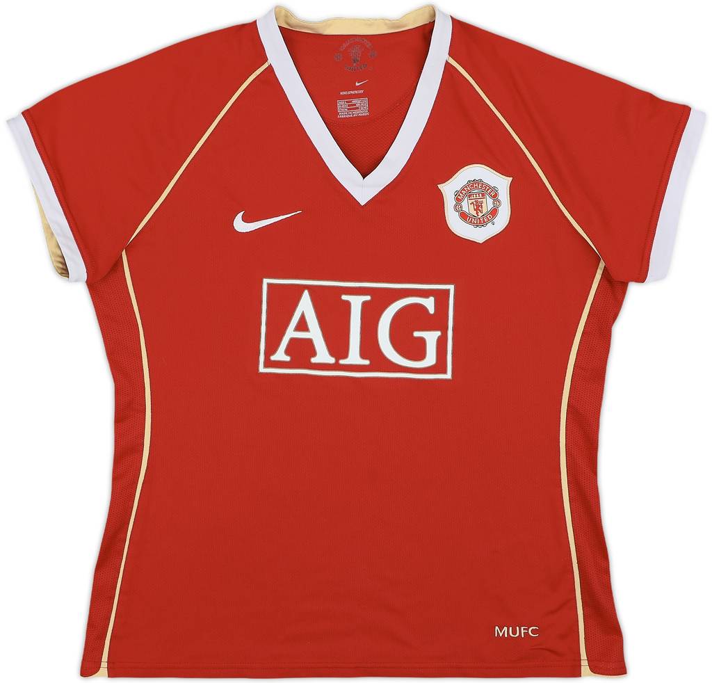2006-07 Manchester United Home Shirt - 6/10 - (Women's L)