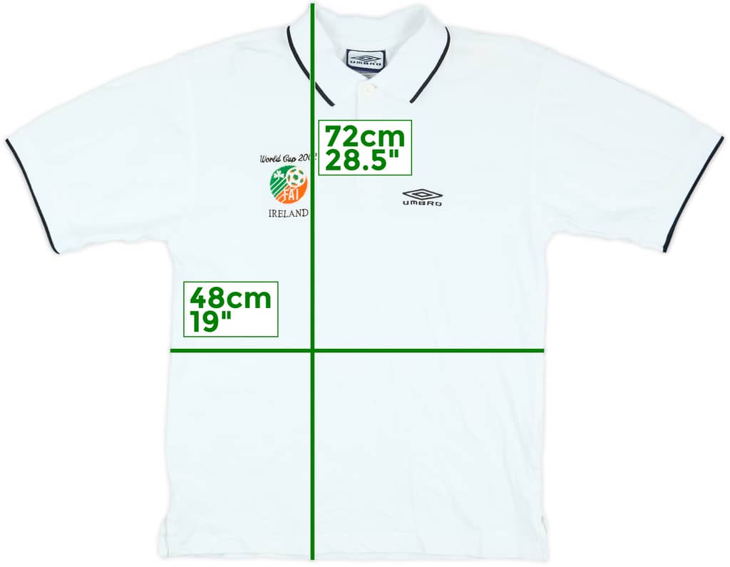 2002-03 Ireland Umbro Polo Shirt - 9/10 - (M)