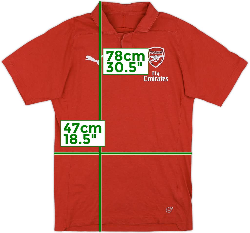 2017-18 Arsenal Puma Polo Shirt - 8/10 - (M)
