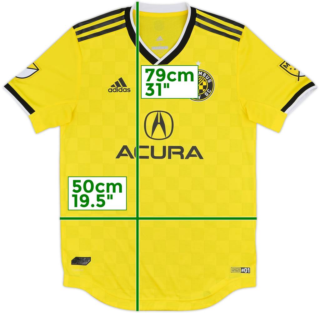 2019 Columbus Crew Authentic Home Shirt - 8/10 - (S)