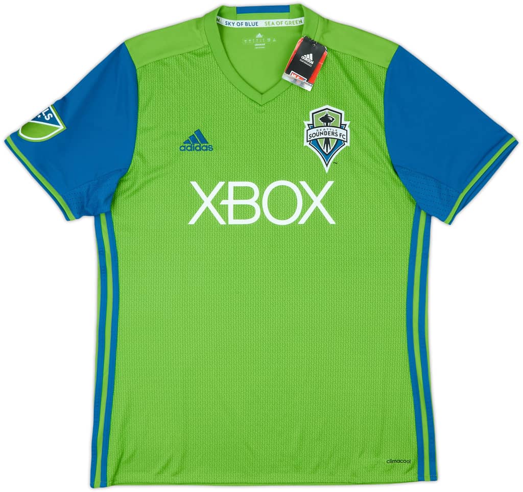 2016 Seattle Sounders Home Shirt - 9/10 - (L)