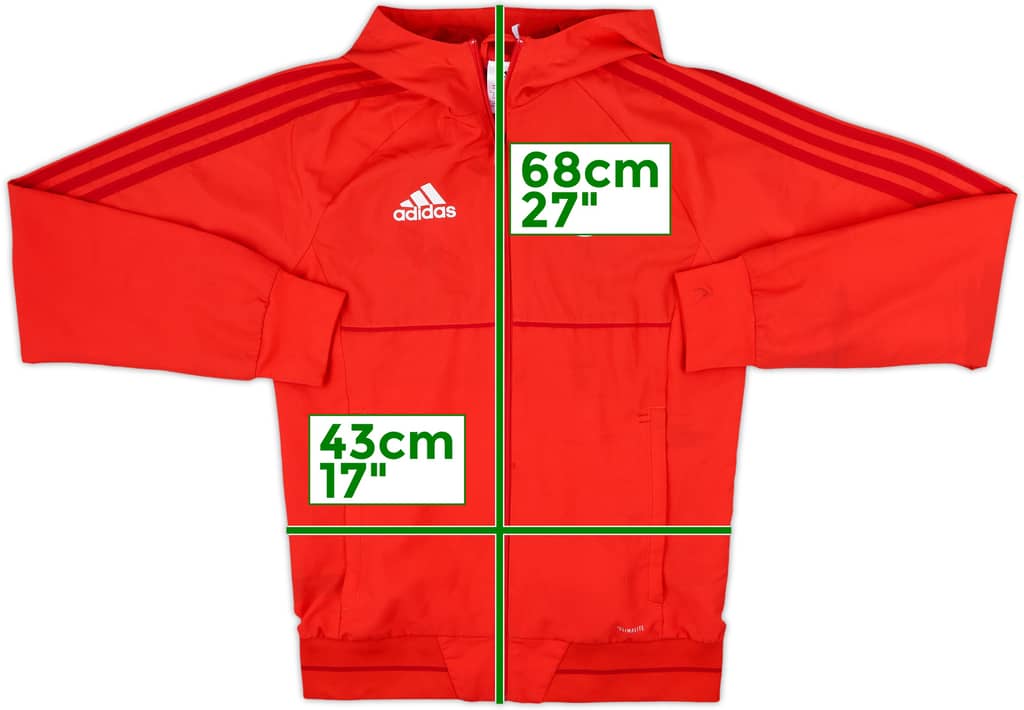 2017-18 Benfica adidas Hooded Track Jacket - 8/10 - (XS)