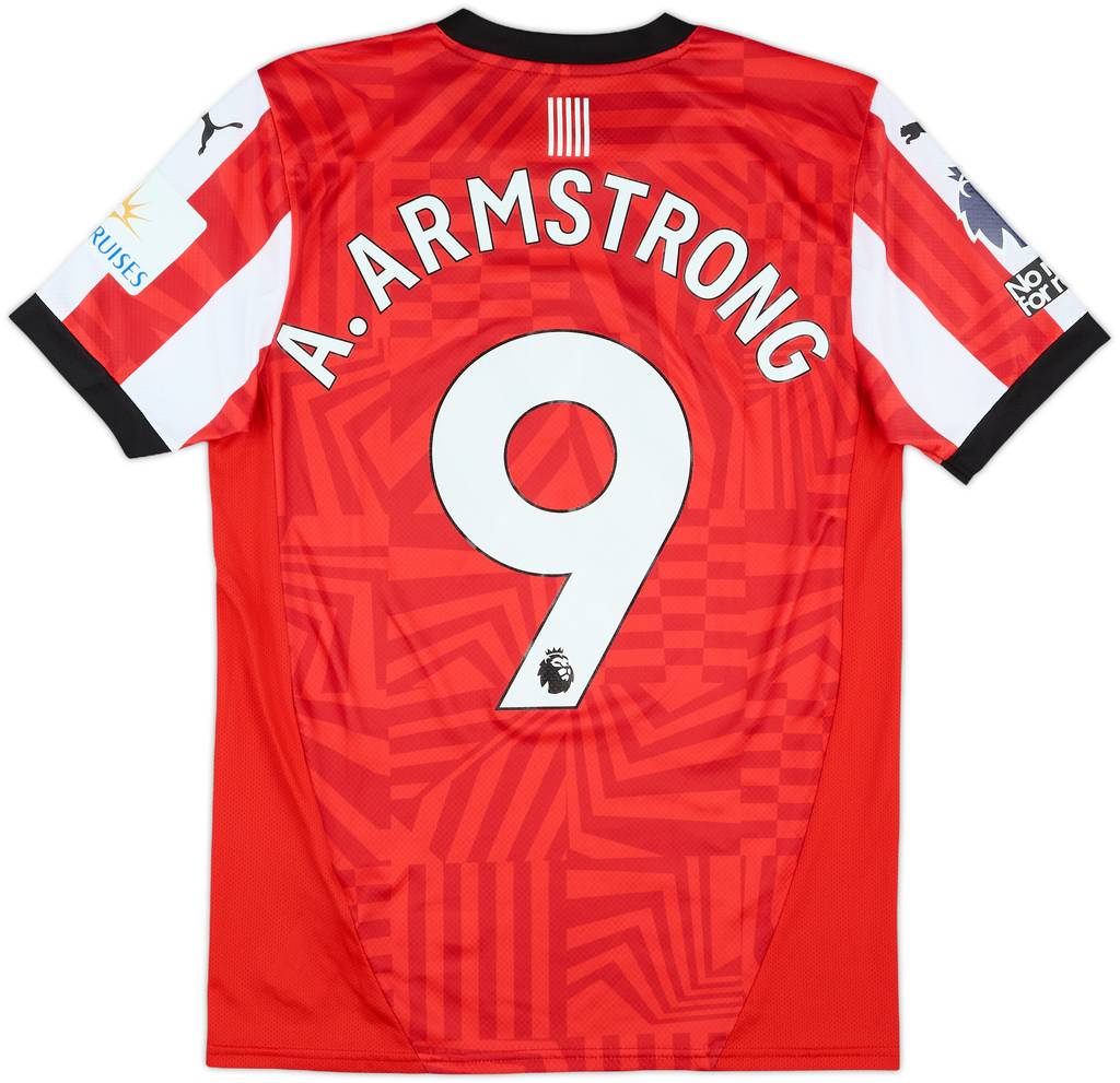 2024-25 Southampton Match Issue Home Shirt A.Armstrong #9
