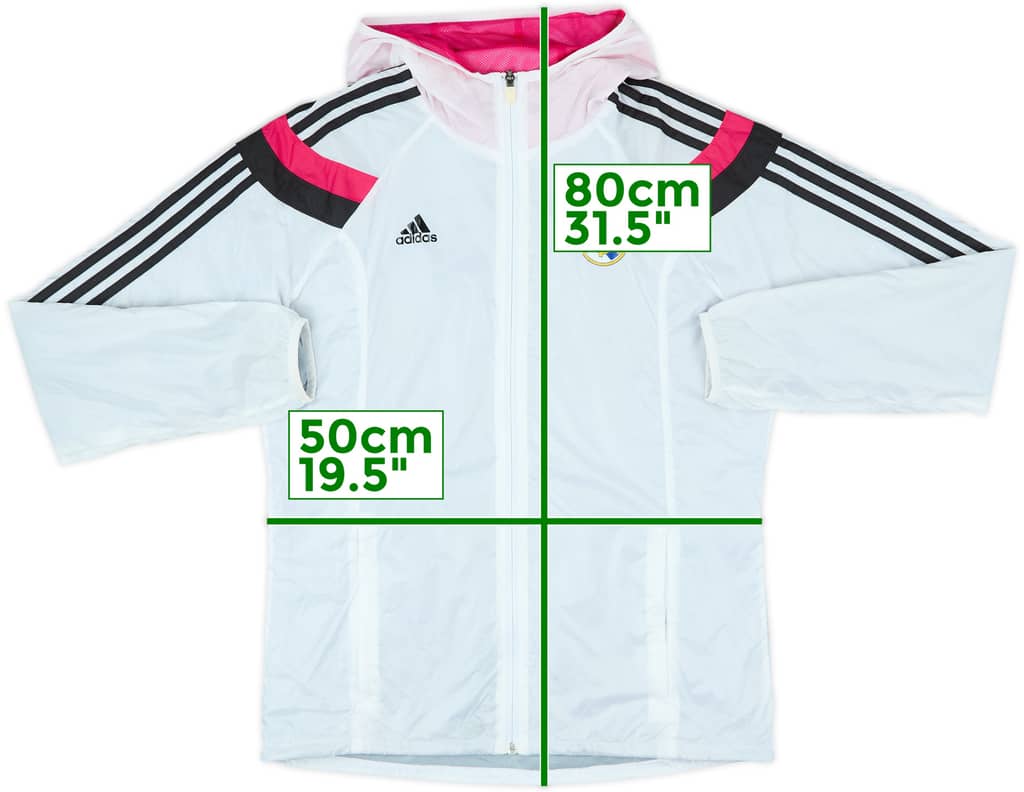 2014-15 Real Madrid adidas Hooded Track Jacket - 8/10 - (M)
