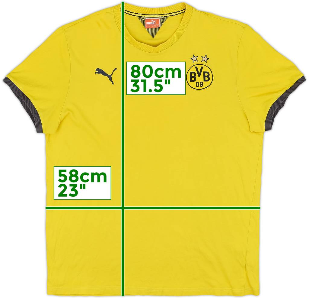2014-15 Borussia Dortmund Puma Cotton Tee - 7/10 - (XL)
