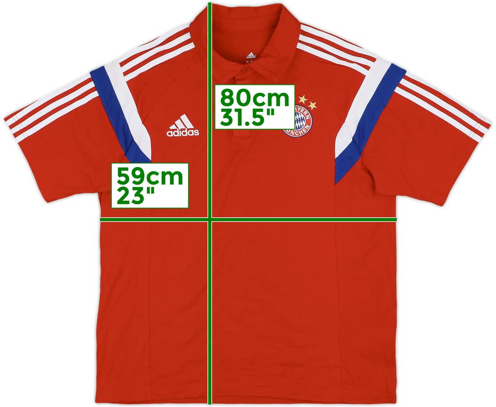 2014-15 Bayern Munich adidas Polo Shirt - 9/10 - (L)