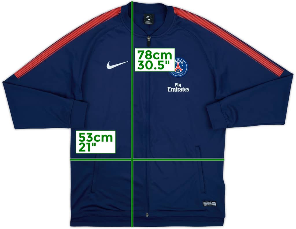 2017-18 Paris Saint-Germain Nike Track Jacket - 8/10 - (L)