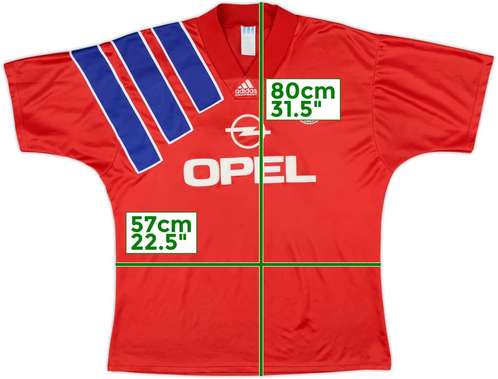 1991-93 Bayern Munich Home Shirt - 8/10 - (XL)