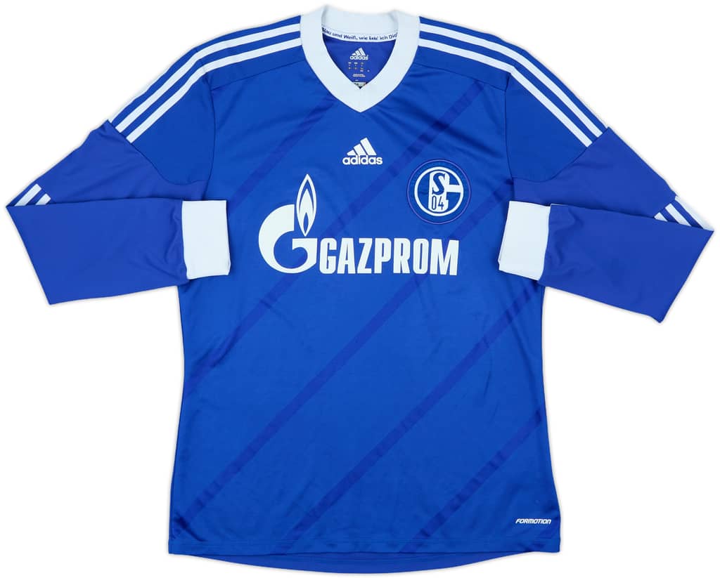 2012-14 Schalke Player Issue Home L/S Shirt - 7/10 - (L)