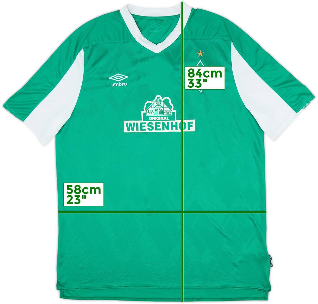 2020-21 Werder Bremen Home Shirt - 8/10 - (XXL)