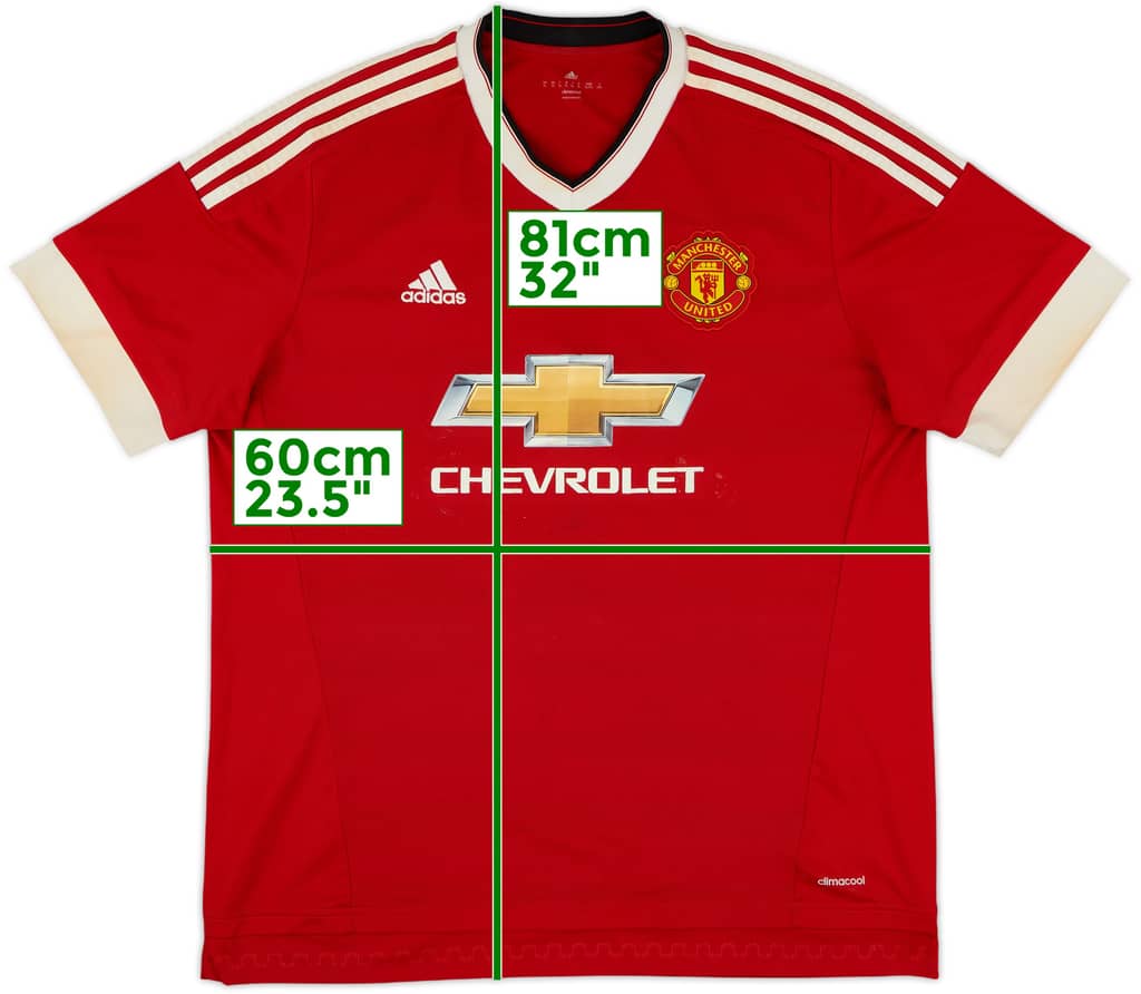 2015-16 Manchester United Home Shirt - 4/10 - (XL)