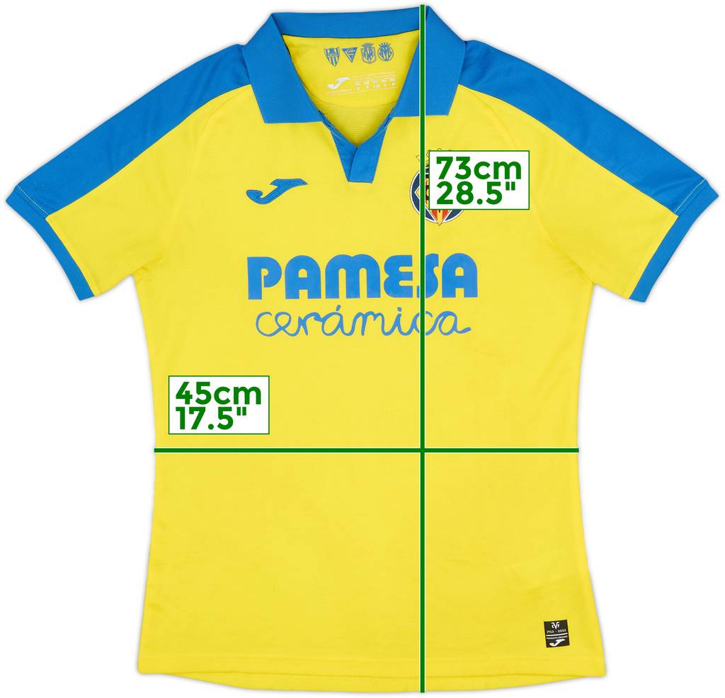 2022-23 Villarreal '100 Years Anniversary' Home Shirt - 9/10 - (S)