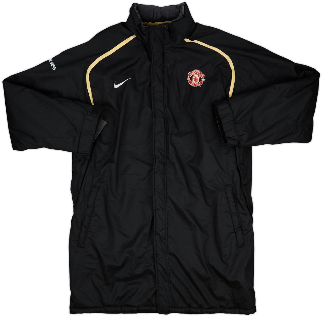 2006-07 Manchester United Nike Padded Bench Coat - 7/10 - (L)