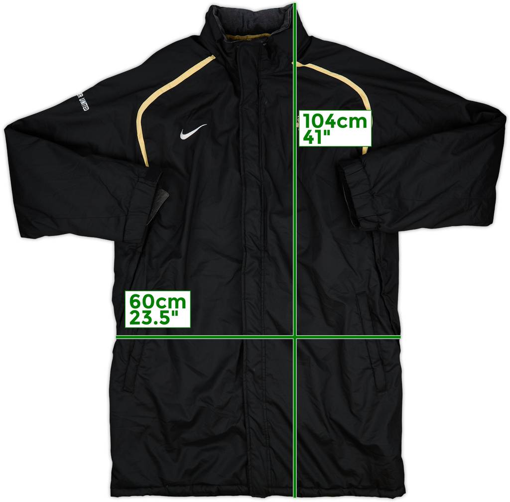 2006-07 Manchester United Nike Padded Bench Coat - 7/10 - (L)