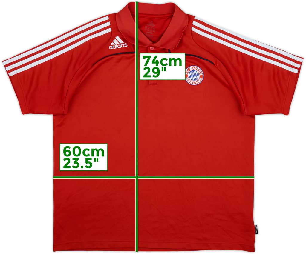 2008-09 Bayern Munich adidas Polo Shirt - 9/10 - (XL)