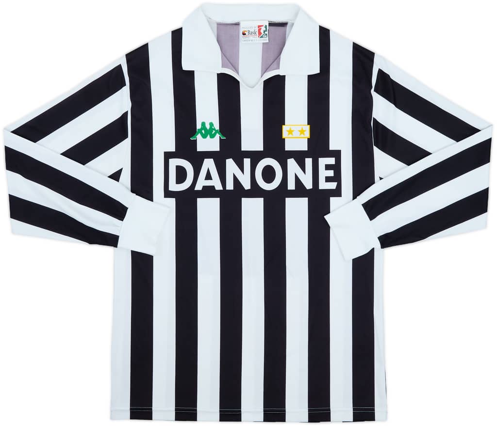 1992-94 Juventus Basic Home L/S Shirt - 8/10 - (L)