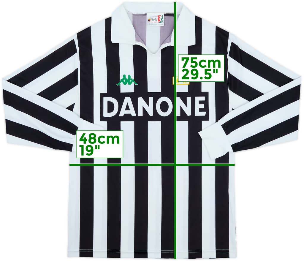 1992-94 Juventus Basic Home L/S Shirt - 8/10 - (L)