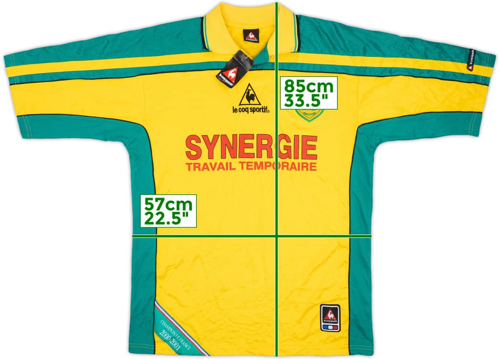 2001-02 Nantes Home Shirt (XL)