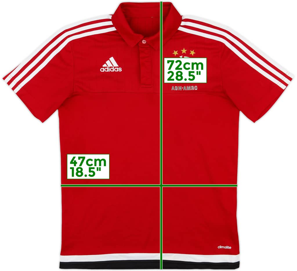 2015-16 Ajax adidas Polo Shirt - 5/10 - (S)