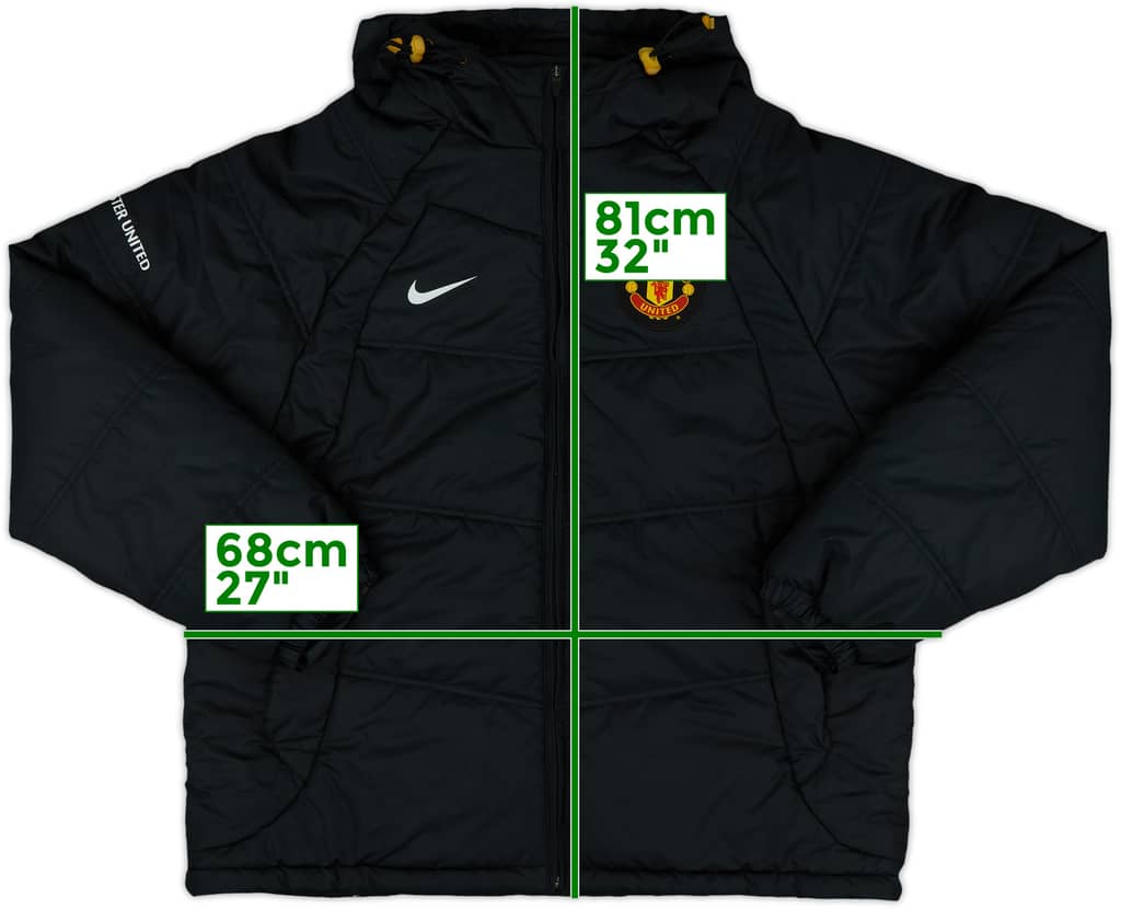 2008-09 Manchester United Nike Padded Bench Coat - 8/10 - (XL)
