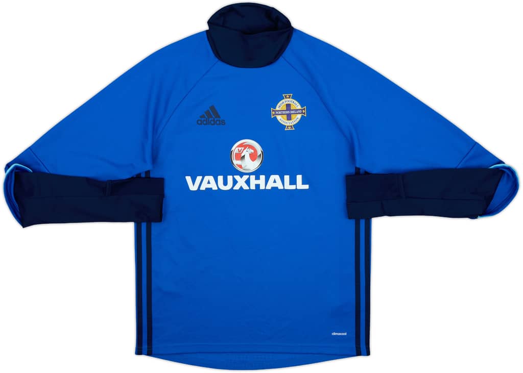 2015-16 Northern Ireland adidas Drill Top - 9/10 - (S)