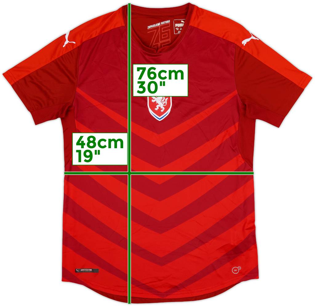 2016-17 Czech Republic Home Shirt - 8/10 - (M)