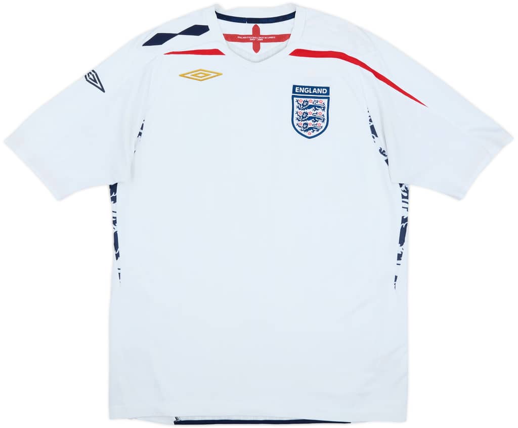 2007-09 England Home Shirt - 5/10 - (L)