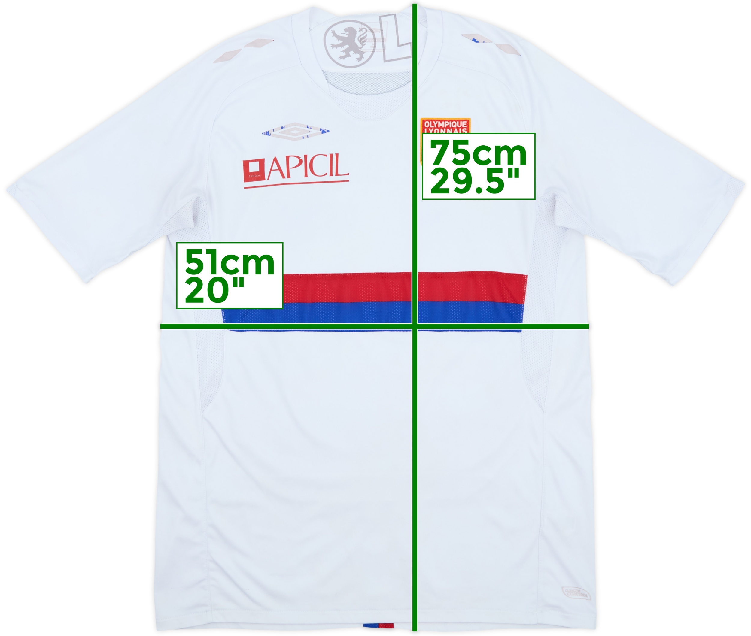 2010-11 Lyon Home Shirt - 4/10 - (M)