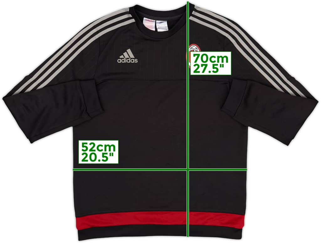2015-16 AC Milan adidas Track Jacket - 8/10 - (XL)