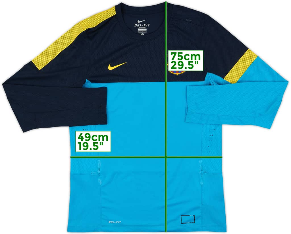 2012-13 Barcelona Player Issue Nike Training L/S Shirt - 7/10 - (M)