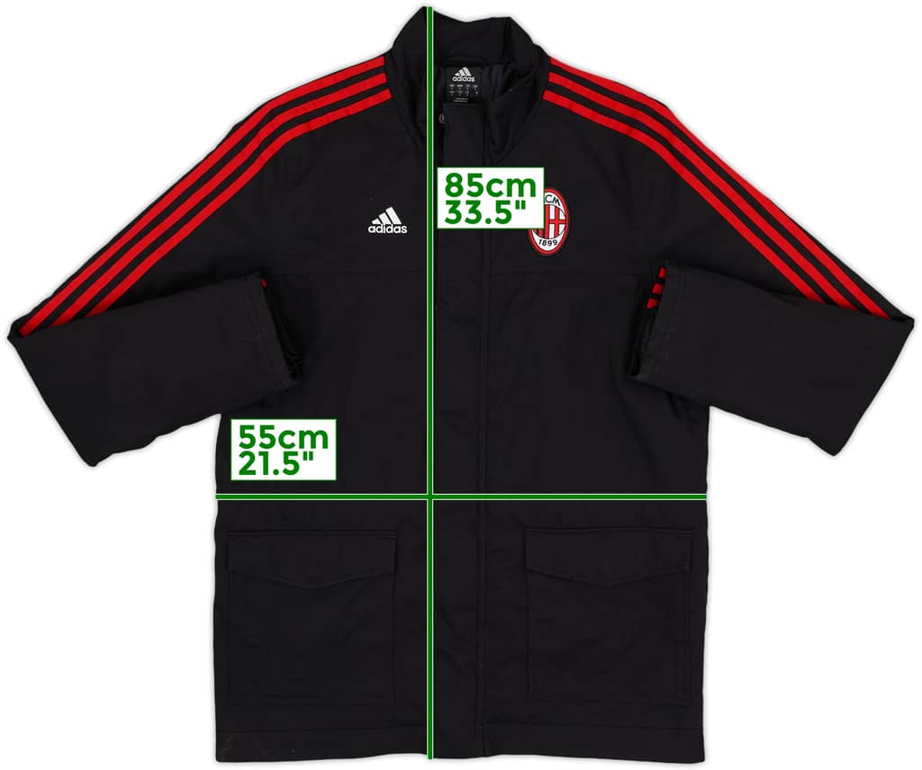 2008-09 AC Milan adidas Track Jacket - 8/10 - (S)