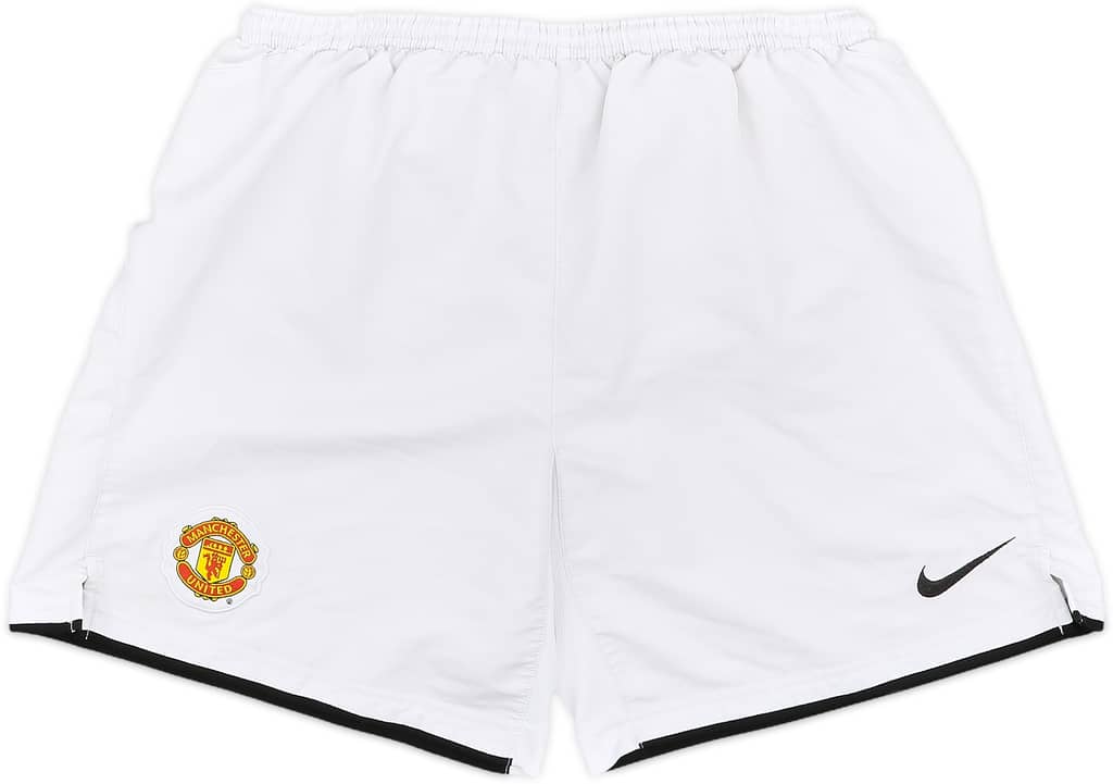 2007-08 Manchester United Home Shorts - 8/10 - (XL)