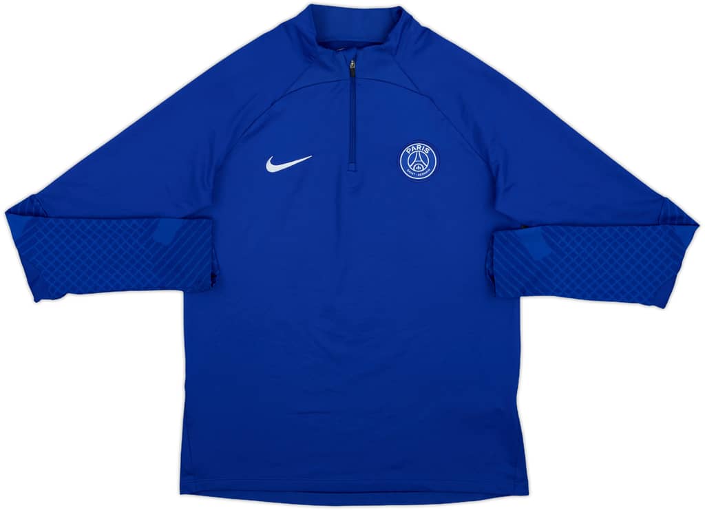 2022-23 Paris Saint-Germain Nike 1/4 Zip Drill Top - 9/10 - (XL.Boys)