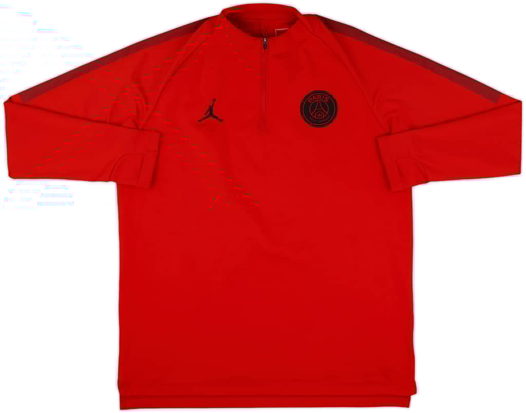 2018-19 Paris Saint-Germain Nike 1/4 Zip Drill Top - 7/10 - (L)
