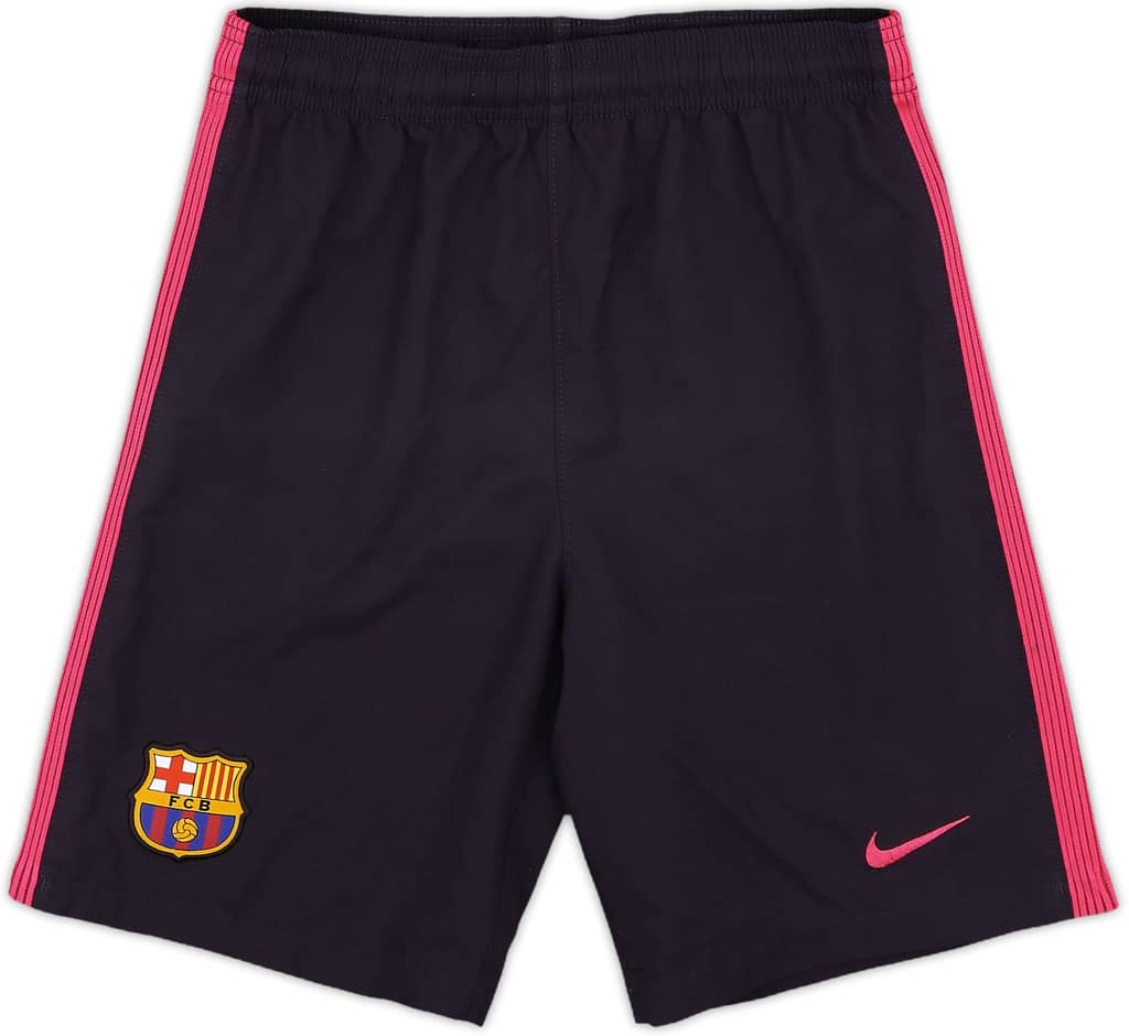 2016-17 Barcelona Away Shorts - 9/10 - (L.Boys)