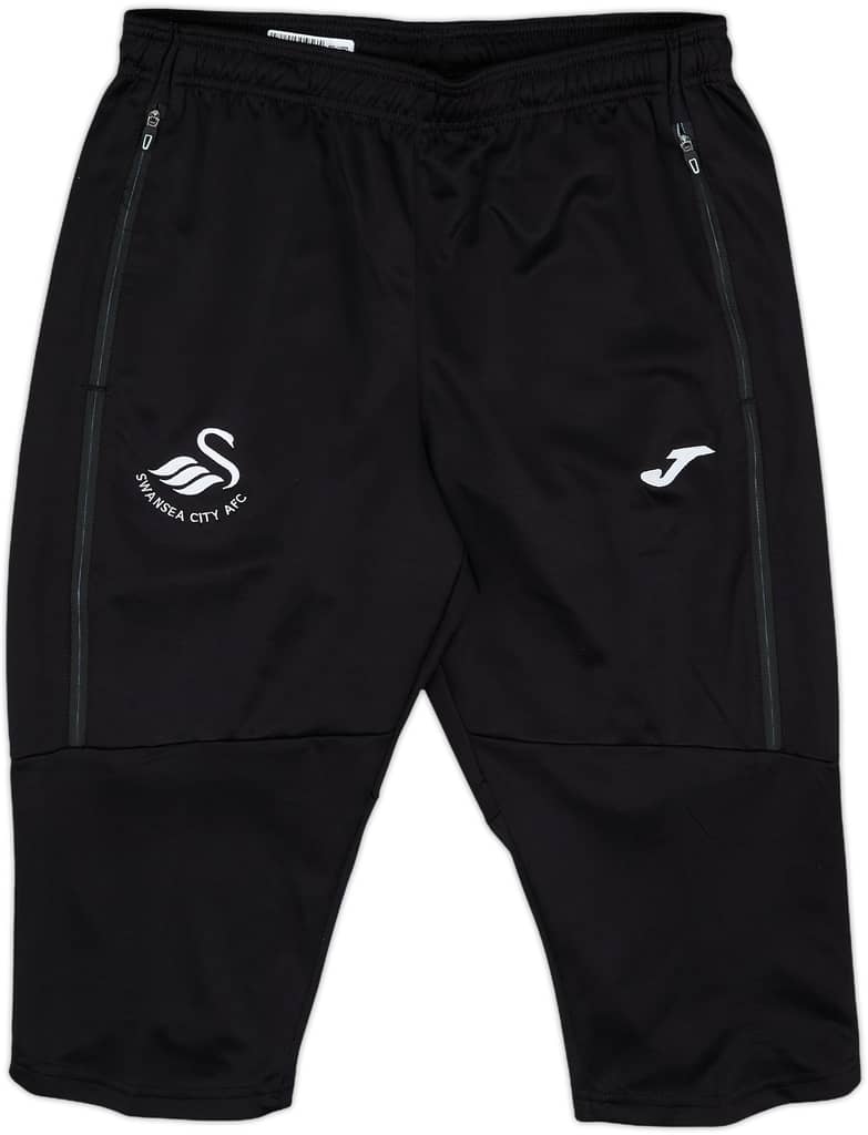 2018-19 Swansea Joma Training 3/4 Shorts - 9/10 - (L)