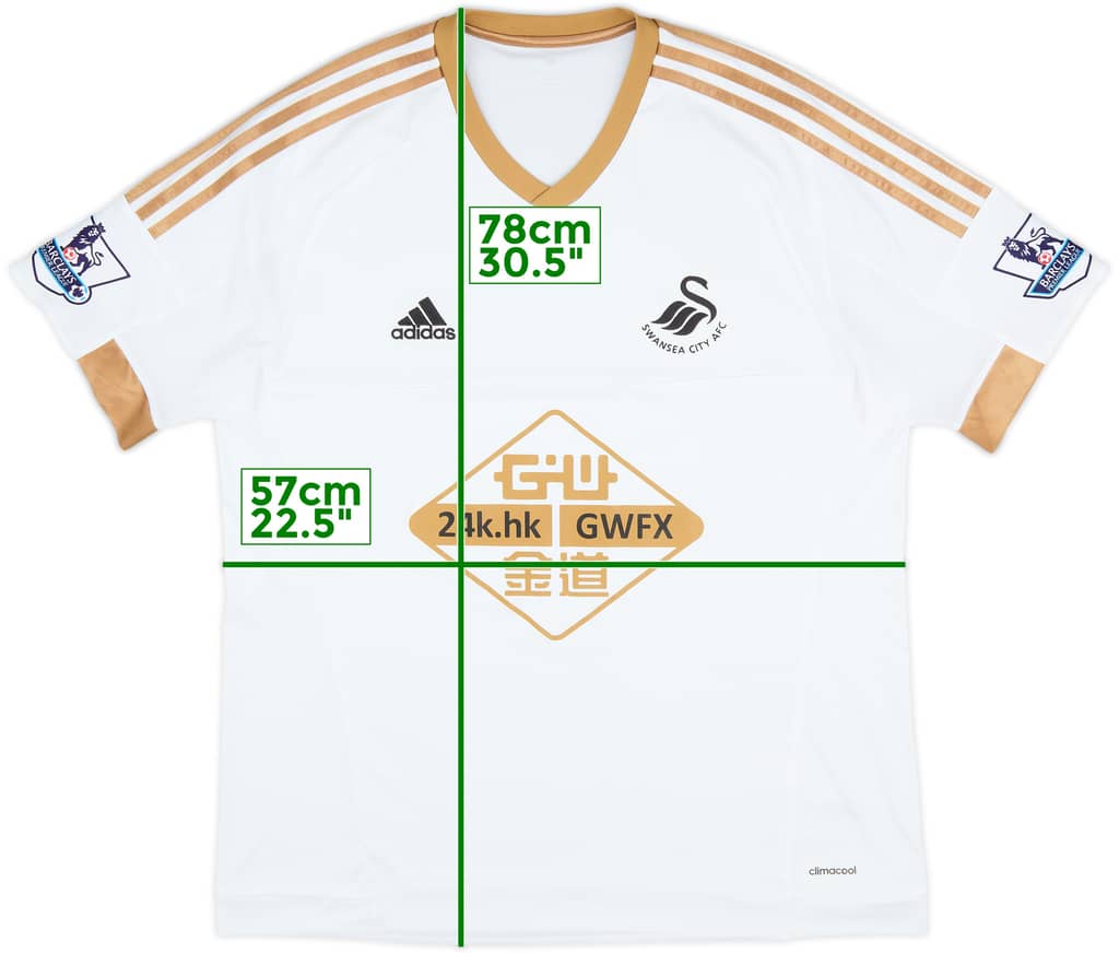2015-16 Swansea Home Shirt - 8/10 - (XL)