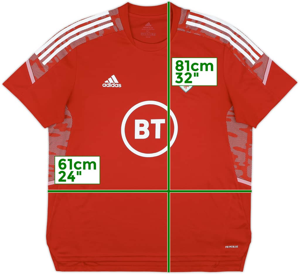 2021-22 Wales adidas Training Shirt - 10/10 - (XL)