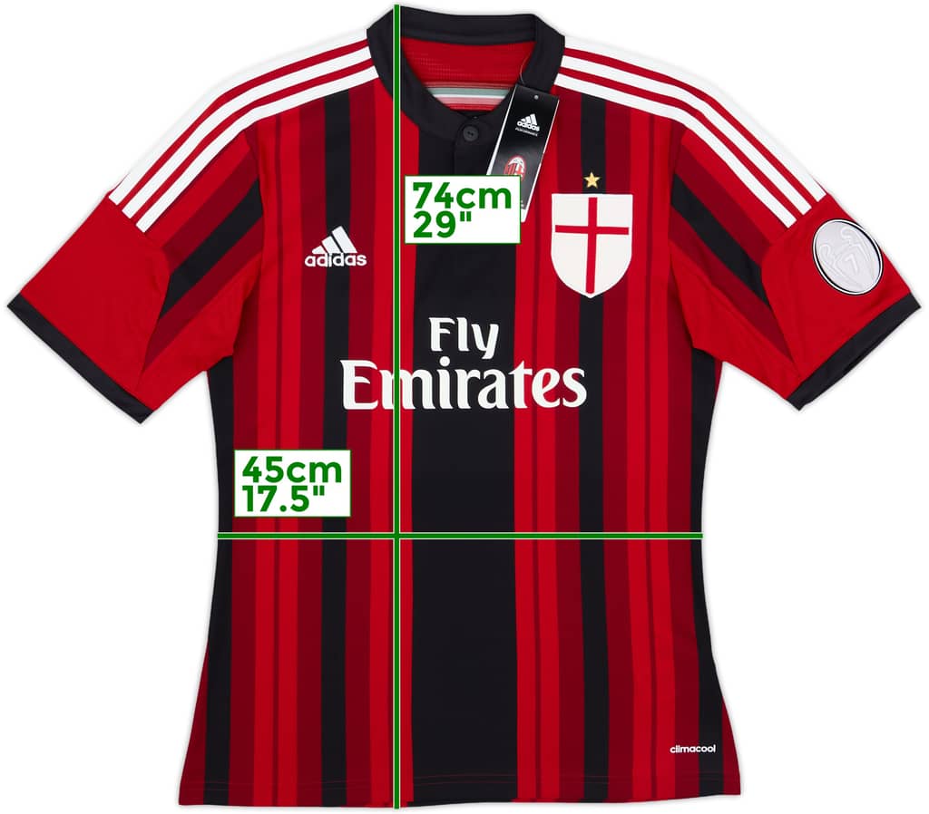 2014-15 AC Milan Home Shirt (S)