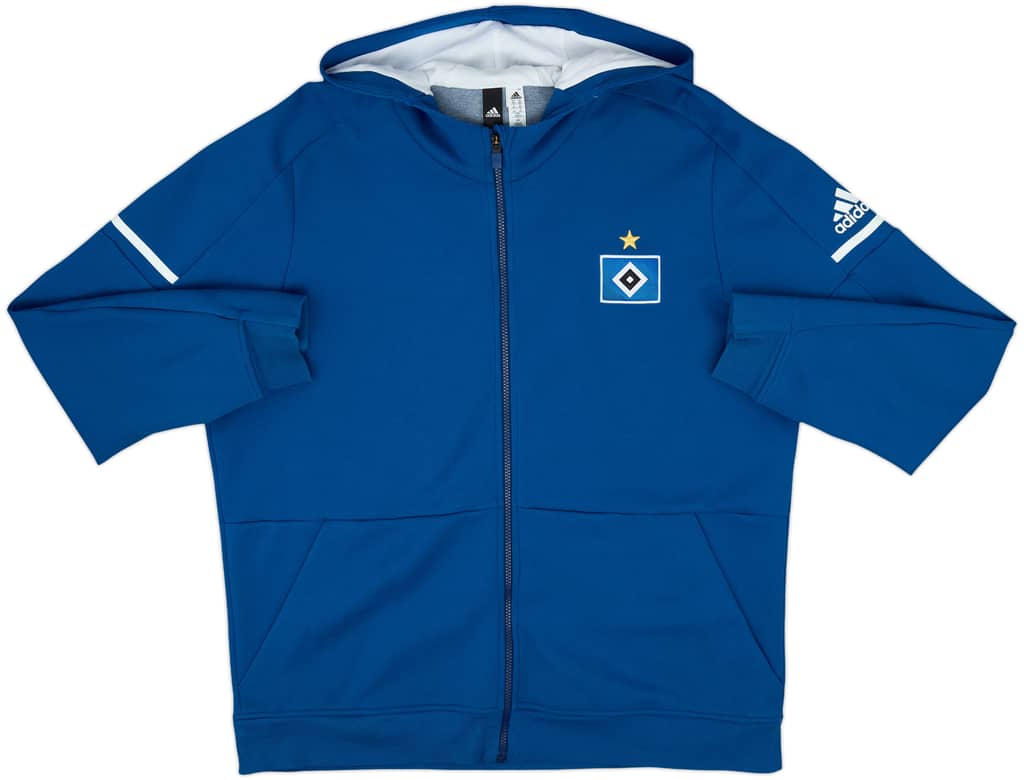 2017-18 Hamburg adidas Hooded Track Jacket - 9/10 - (XXL)