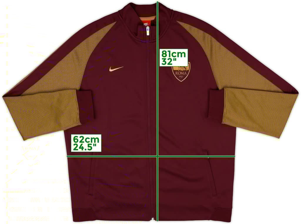 2016-17 Roma Nike Track Jacket - 10/10 - (XXL)