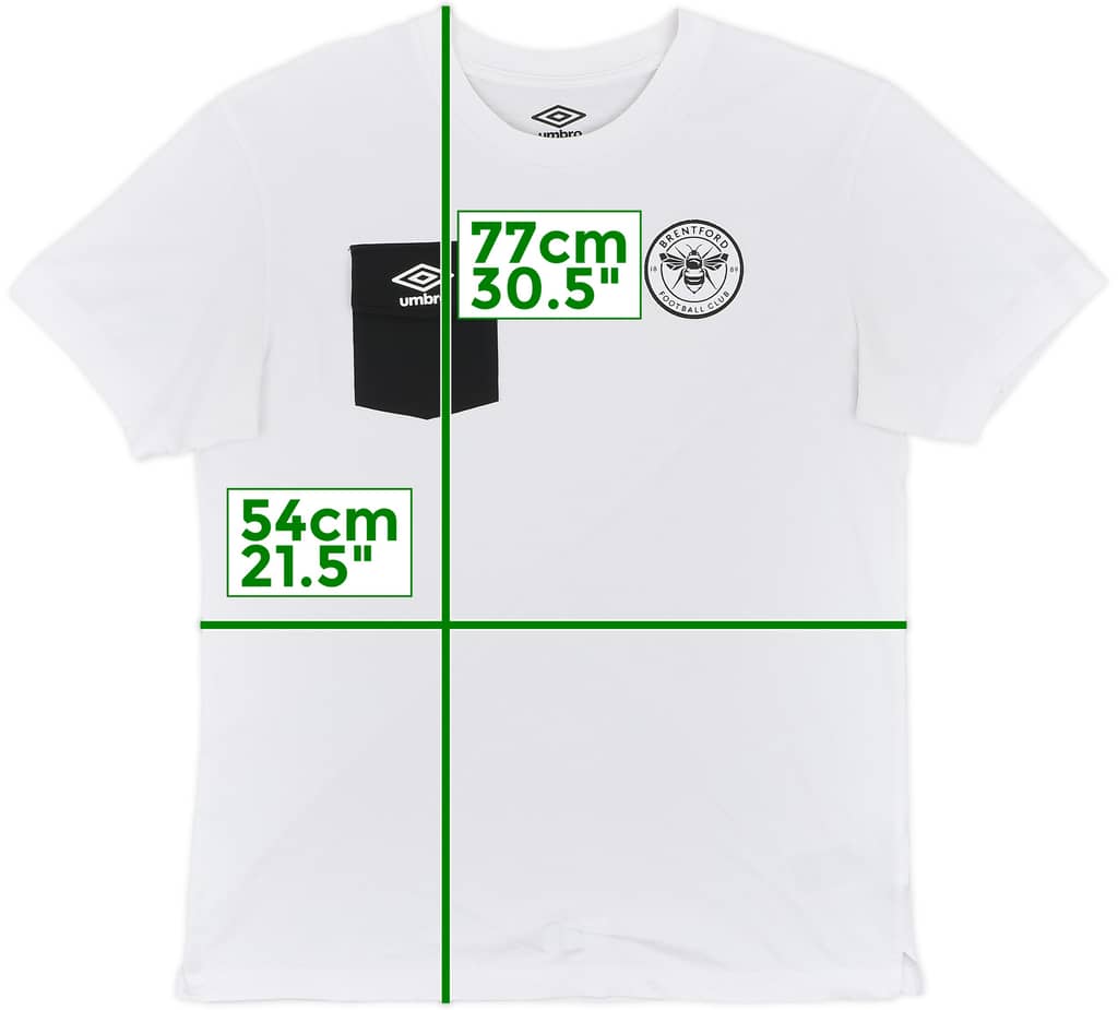 2024-25 Brentford Umbro Cotton Tee - 8/10 - (L)